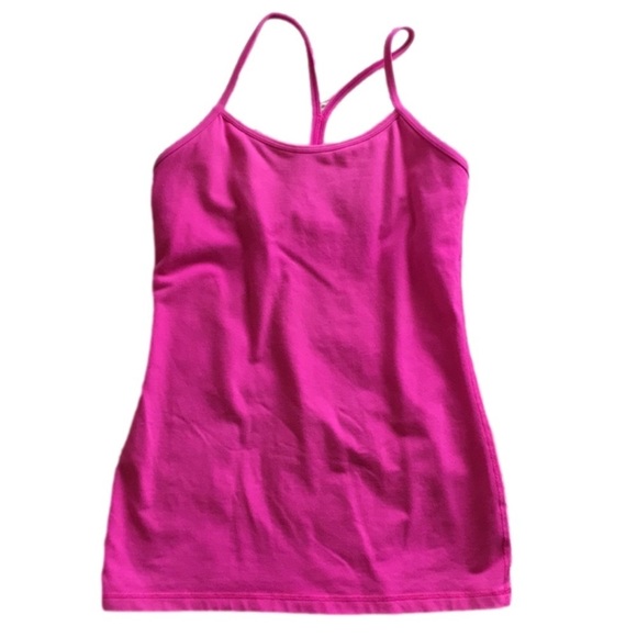 lululemon athletica Tops - 🎉2 HPs🎉 Lululemon POWER Y TANK TOP BARBIE HOT FUCHSIA RASPBERRY PINK Yoga Flow